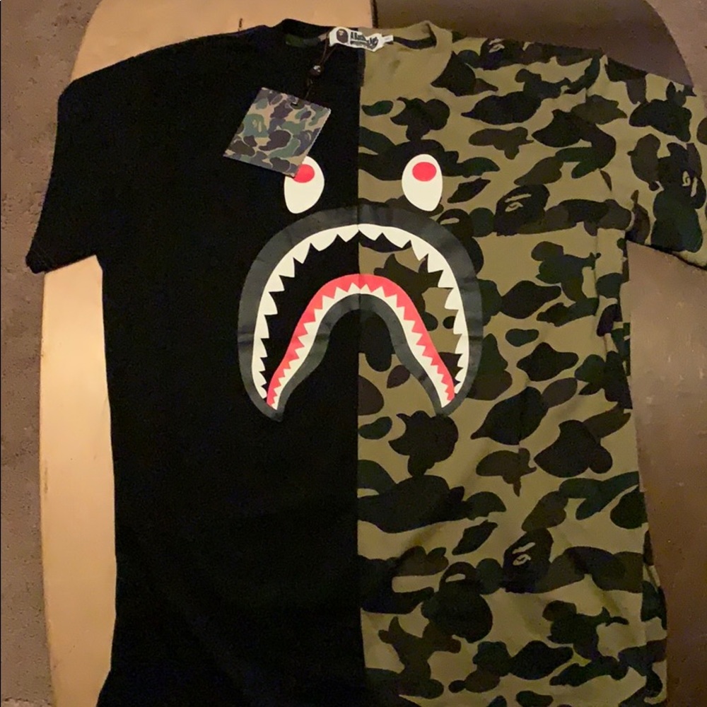 Bape 1st split shark head